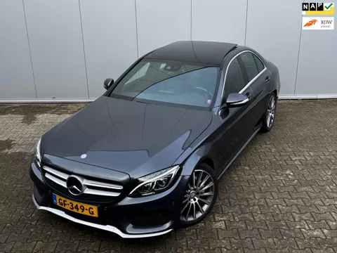 Mercedes-Benz C-klasse C180 AMG PANORAMADAK LEDER CARPLAY STOELVERWARMING NAP ORIGINEEL NEDERLANDS